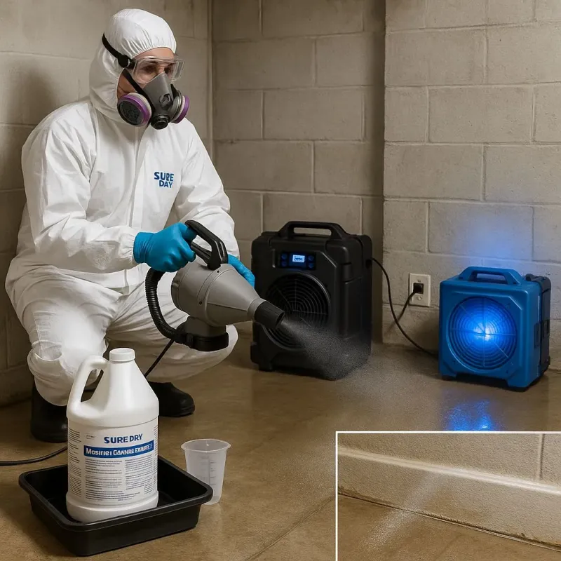 Sanitization and Odor Removal process in Crestline, OH